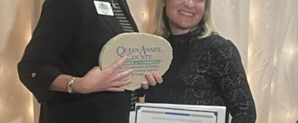 Tidewater Cleaning Service recognized by the Queen Anne’s County Chamber of Commerce for 10 years in business.
